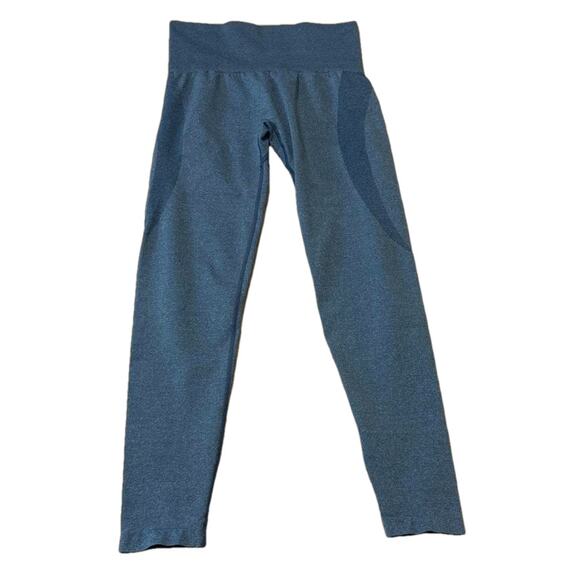 NVGTN Pants - NVGTN Seamless Leggings M Women Blue Yoga Stretch Athleisure Sporty Gym Training